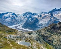 Grosse Aletschgletscher, Zwitserland, 2024